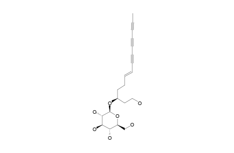 2-BETA-D-GLUCOPYRANOSYLOXY-1-HYDROXY-6(E)-TETRADECENE-8,10,12-TRIYNE