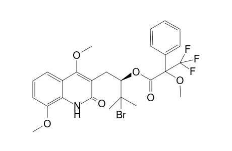 (-)-(R)-trans-3-(3'-Bromo-2'-(2"-methoxy-2"-phenyl-2"-trifluoromethylacetoxy)-3'-methylbutyl]-4,8-dimethoxy-2-quinoline