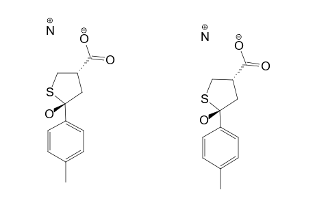 TRANS-(+/-)-2-MERCAPTOMETHYL-4-(4-METHYLPHENYL)-4-OXOBUTANOIC-ACID-AMMONIUM-SALT;THIOLANE-FORM