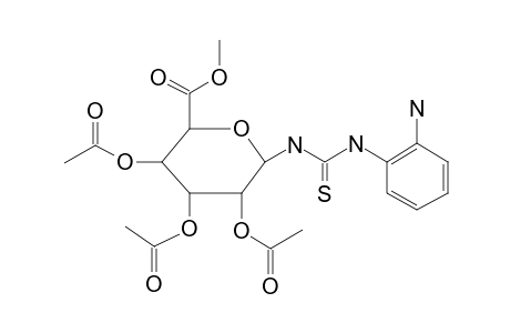 Methyl 2,3,4-tri-o-acetyl-1-(3-(o-aminophenyl)thioureido)-1-deoxy-beta-D-glucopyranuronate