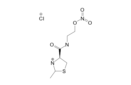 (4R)-2-METHYLTHIAZOLIDINE-4-[N-(2-NITROOXYETHYL)]-CARBOXAMIDE-HYDROCHLORIC-ACID-SALT;EPIMER-#1