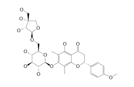 7-O-BETA-D-APIOFURANOSYL-(1->6)-BETA-D-GLUCOPYRANOSYL-MATTEUCINOL