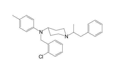 N-2-Chlorobenzyl-N-4-methylphenyl-1-(1-phenylpropan-2-yl)piperidin-4-amine