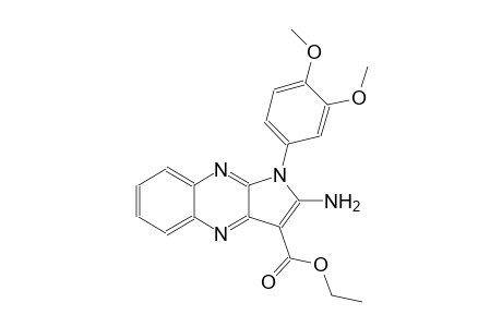 1H-pyrrolo[2,3-b]quinoxaline-3-carboxylic acid, 2-amino-1-(3,4-dimethoxyphenyl)-, ethyl ester