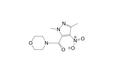 4-[(1,3-dimethyl-4-nitro-1H-pyrazol-5-yl)carbonyl]morpholine