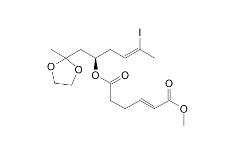 (E)-Hex-2-enedioic acid 6-[(Z)-(R)-4-iodo-1-(2-methyl-[1,3]dioxolan-2-ylmethyl)-pent-3-enyl]ester 1-methyl ester