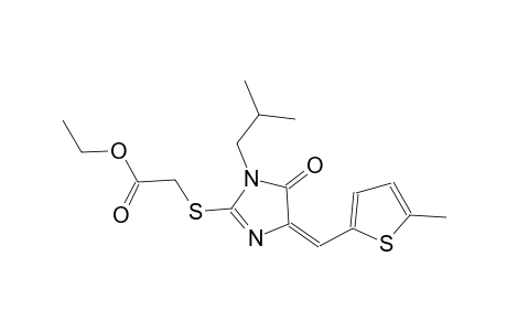 ethyl ({(4E)-1-isobutyl-4-[(5-methyl-2-thienyl)methylene]-5-oxo-4,5-dihydro-1H-imidazol-2-yl}sulfanyl)acetate