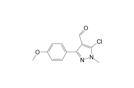 5-Chloranyl-3-(4-methoxyphenyl)-1-methyl-pyrazole-4-carbaldehyde