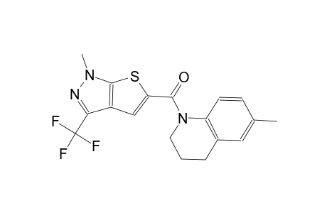 quinoline, 1,2,3,4-tetrahydro-6-methyl-1-[[1-methyl-3-(trifluoromethyl)-1H-thieno[2,3-c]pyrazol-5-yl]carbonyl]-