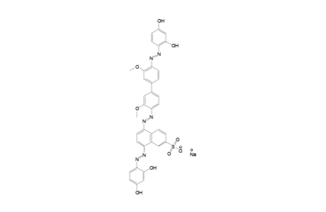 2-Naphthalenesulfonic acid, 8-[(2,4-dihydroxyphenyl)azo]-5-[[4'-[(2,4-dihydroxyphenyl)azo]-3,3'-dimethoxy[1,1'-biphenyl]-4-yl]azo]-, monosodium salt