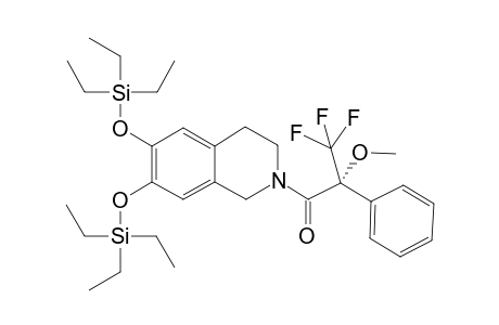 6,7-Bis(triethylsiloxy)-1,2,3,4-tetrahydroisoquinoline (R)-MTPA Amide
