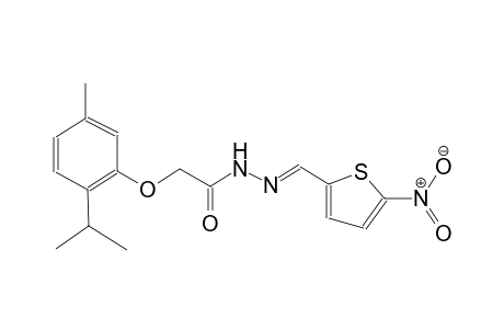 acetic acid, [5-methyl-2-(1-methylethyl)phenoxy]-, 2-[(E)-(5-nitro-2-thienyl)methylidene]hydrazide