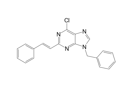 6-Chloranyl-2-[(E)-2-phenylethenyl]-9-(phenylmethyl)purine