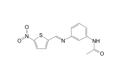 Acetamide, N-[3-[[(5-nitro-2-thienyl)methylidene]amino]phenyl]-