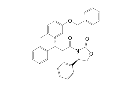 (5S)-Phenyl-3(R)-(2-benzyloxy-5-methylphenyl)-3-phenylpropanoyl-2-oxazolidinone