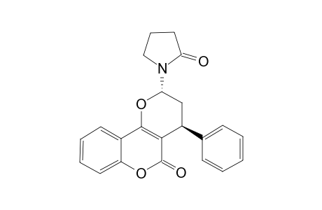 2,3,4,5-TETRAHYDRO-2-[1'-(2'-OXOPYRROLIDINYL)]-4-PHENYLPYRANO-[3,2-C]-BENZOPYRAN-5-ONE;TRANS-ISOMER