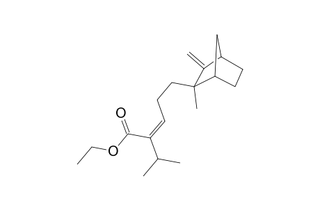 (Z) -5 -(2 -Methyl-3 -methylene-bicyclo[2.2.1]hept-2 -yl) -2 -isopropyl-2 -pentenoic acid ethyl ester