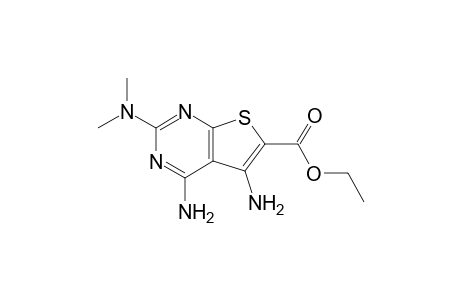 Ethyl 4,5-diamino-2-(dimethylamino)thieno[2,3-d]pyrimidine-6-carboxylate
