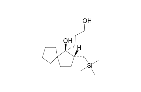 (1R*,2R*)-1-(3-Hydroxypropyl)-2-((trimethylsilyl)methyl)spiro[4.4]nonan-1-ol