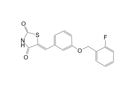 2,4-thiazolidinedione, 5-[[3-[(2-fluorophenyl)methoxy]phenyl]methylene]-, (5Z)-