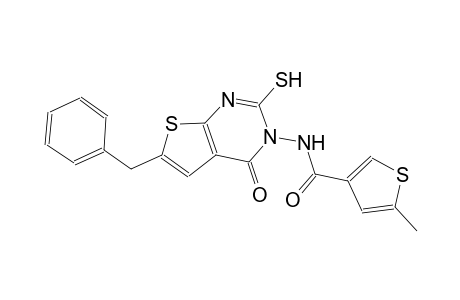 N-(6-benzyl-4-oxo-2-sulfanylthieno[2,3-d]pyrimidin-3(4H)-yl)-5-methyl-3-thiophenecarboxamide