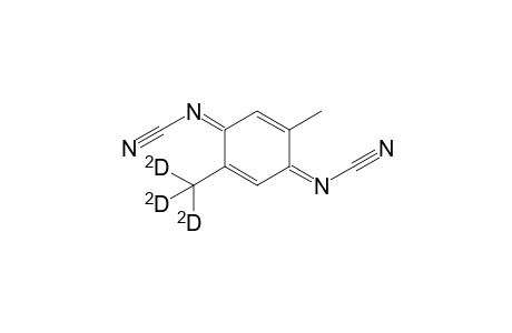 2-Methyl-5-(trideuterio)methyl-N,N'-dicyano-1,4-benzoquinone - diimine