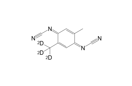 2-Methyl-5-(trideuterio)methyl-N,N'-dicyano-1,4-benzoquinone - diimine