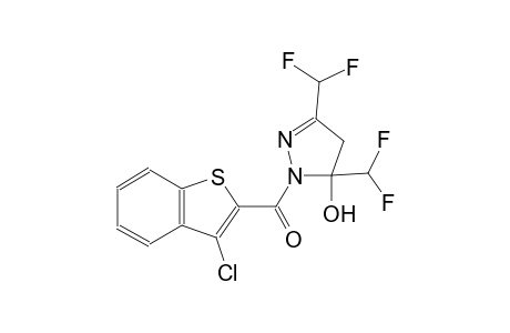 1-[(3-chloro-1-benzothien-2-yl)carbonyl]-3,5-bis(difluoromethyl)-4,5-dihydro-1H-pyrazol-5-ol