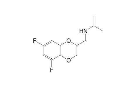 N-[(5,7-difluoro-2,3-dihydro-1,4-benzodioxin-2-yl)methyl]propan-2-amine
