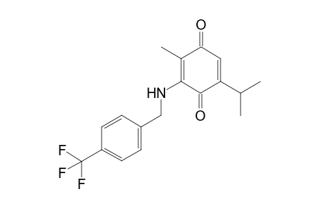 5-Isopropyl-2-methyl-3-(4-trifluoromethylbenzylamino)-1,4-benzoquinone