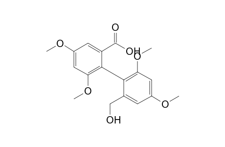 2'-(Hydroxymethyl)-4,4',6,6'-tetramethoxy-1,1'-biphenyl-2-carboxylic acid