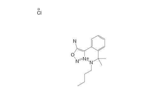 1-AMINO-5-BUTYL-5,6-DIHYDRO-6,6-DIMETHYL-[1.2.3]-OXADIAZOLO-[4.3-A]-PHTHALAZIN-4-IUM_CHLORIDE