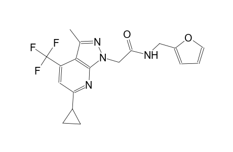 1H-pyrazolo[3,4-b]pyridine-1-acetamide, 6-cyclopropyl-N-(2-furanylmethyl)-3-methyl-4-(trifluoromethyl)-
