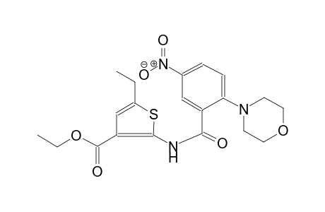 3-thiophenecarboxylic acid, 5-ethyl-2-[[2-(4-morpholinyl)-5-nitrobenzoyl]amino]-, ethyl ester
