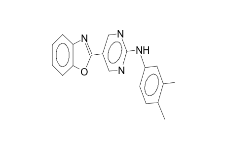 2-[2-(3,4-dimethylanilino)-5-pyrimidinyl]benzoxazole