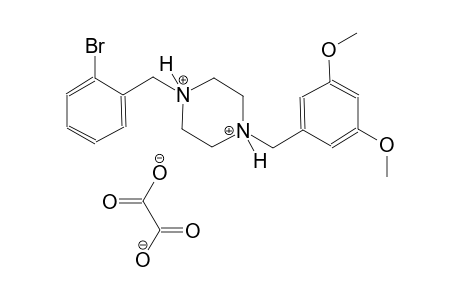 1-(2-bromobenzyl)-4-(3,5-dimethoxybenzyl)piperazinediium oxalate