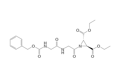 (2S,3S)-1-[1-oxo-2-[[1-oxo-2-(phenylmethoxycarbonylamino)ethyl]amino]ethyl]aziridine-2,3-dicarboxylic acid diethyl ester
