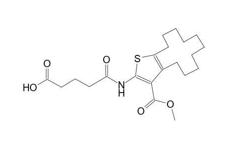 5-{[3-(methoxycarbonyl)-4,5,6,7,8,9,10,11,12,13-decahydrocyclododeca[b]thien-2-yl]amino}-5-oxopentanoic acid