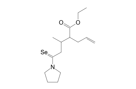 1-(4-ETHOXYCARBONYL-3-METHYL-1-SELENOXO-6-HEPTENYL)-PYRROLIDINE