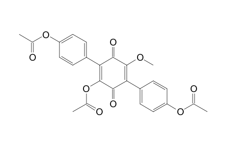 2-Acetyloxy-3,6-bis(4'-acetyloxyphenyl)-5-methoxycyclohexa-2,5-diene-1,4-dione