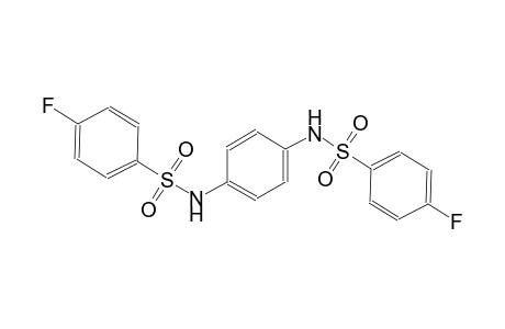 4-fluoro-N-(4-{[(4-fluorophenyl)sulfonyl]amino}phenyl)benzenesulfonamide