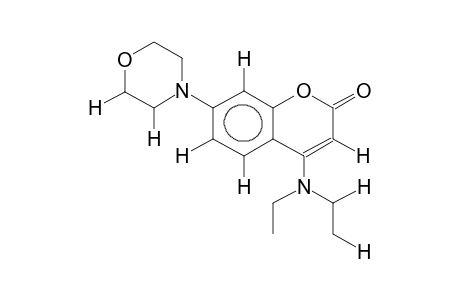 7-MORPHOLINO-4-DIETHYLAMINOCOUMARIN