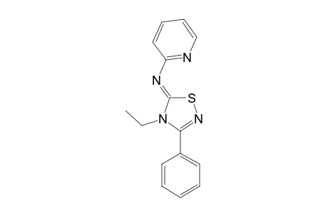 4-ETHYL-3-PHENYL-5-(2-PYRIDYLIMINO)-1,2,4-THIADIAZOLINE