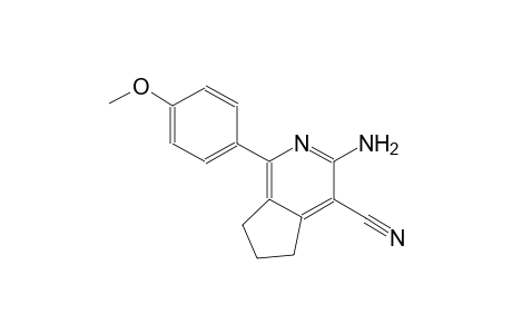 5H-cyclopenta[c]pyridine-4-carbonitrile, 3-amino-6,7-dihydro-1-(4-methoxyphenyl)-
