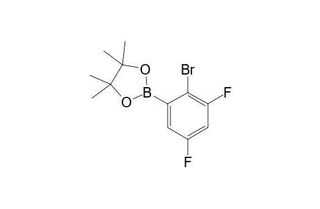 2-(2-Bromo-3, 5-difluorophenyl)-4, 4, 5, 5-tetramethyl-1, 3, 2-dioxaborolane