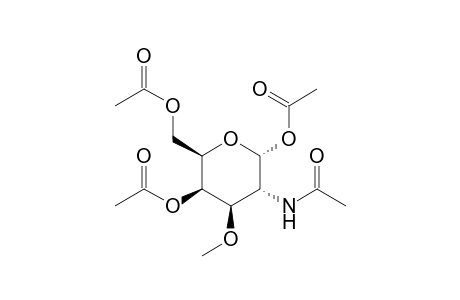 2-Acetamido-2-desoxy-3-O-methyl-1,4,6-tri-O-acetyl-alpha-D-galacto- pyra nose
