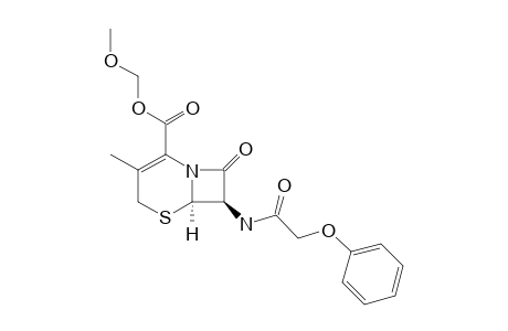 METHOXYMETHYL-7-PHENOXYACETAMINO-3-METHYL-3-CEPHEM-4-CARBOXYLATE