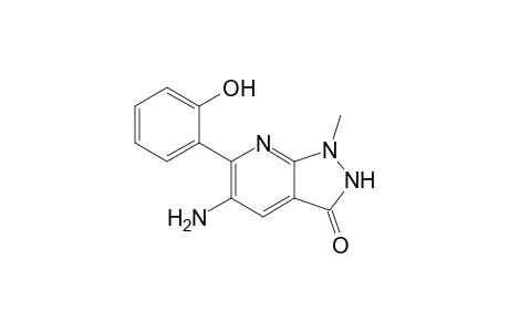 5-Amino-6-(2-hydroxyphenyl)-1-methyl-1,2-dihydropyrazolo[3,4-b]pyridin-3-one