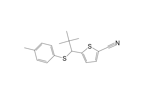 2-Thiophenecarbonitrile, 5-[2,2-dimethyl-1-[(4-methylphenyl)thio]propyl]-