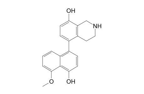 5-(4'-Hydroxy-5'-methoxynaphthalen-1'-yl)-1,2,3,4-tetrahydroisoquinolin-8-ol